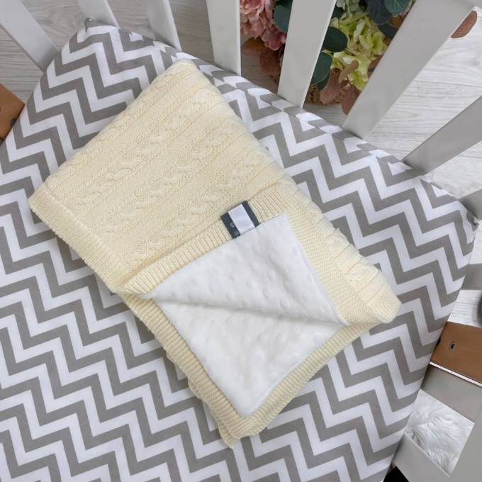 Paturica bebe Deluxe din bumbac si tesatura minky milky (2)